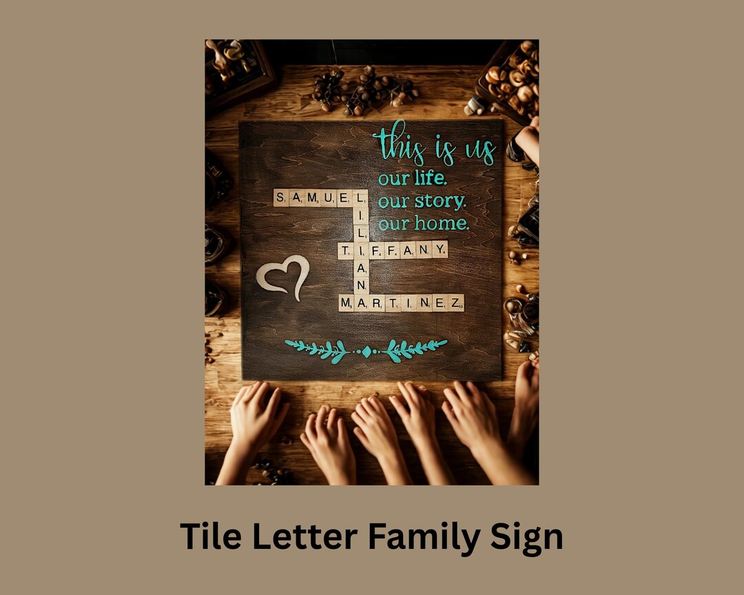 Customized Scrabble wall tiles for Christmas Customized Scrabble wall tiles for Christmas
